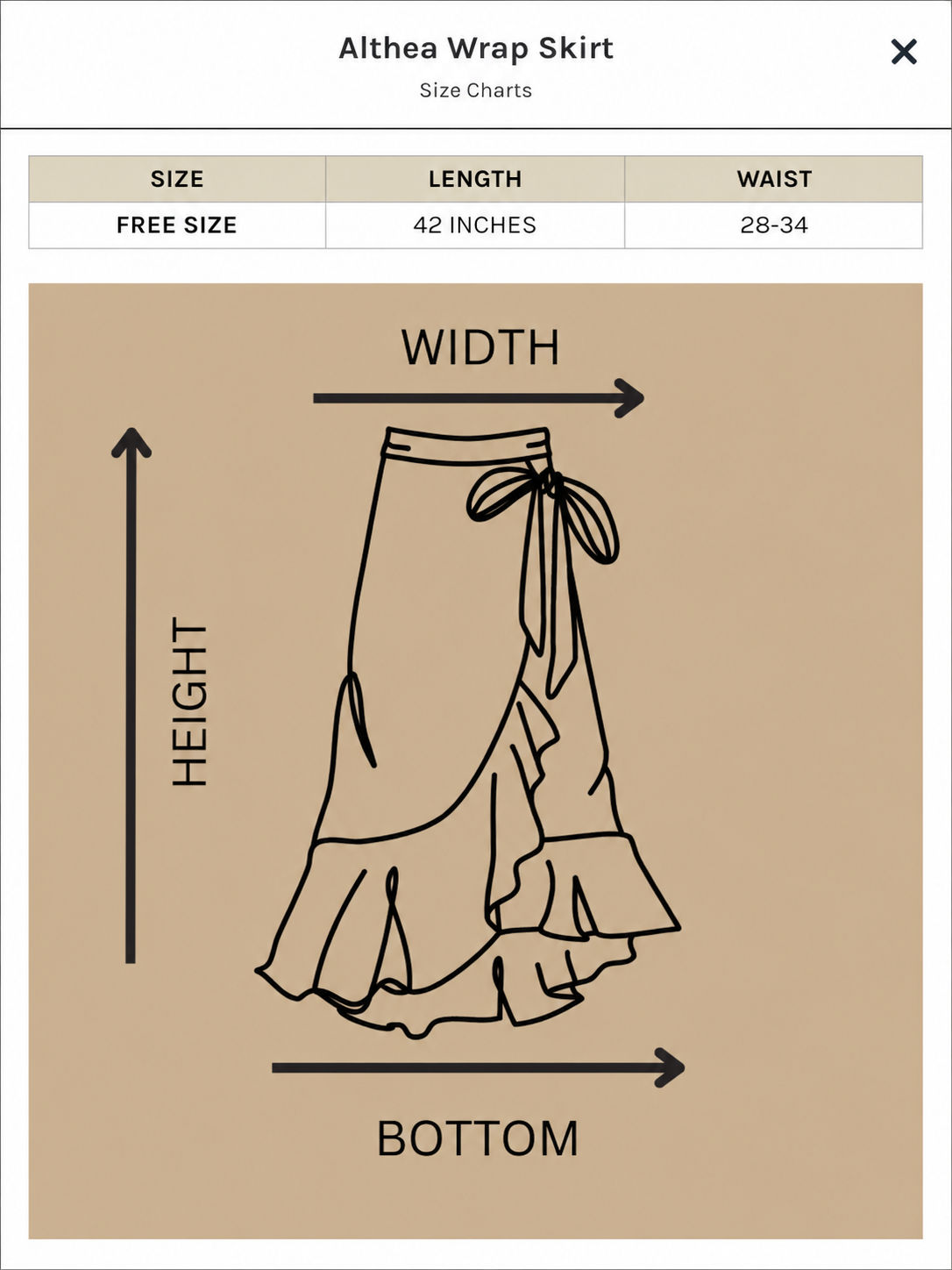 Althea Wrap Skirt